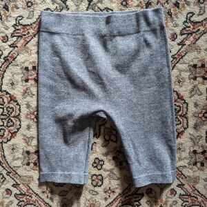 NWOT Grey Ribbed Bike Shorts